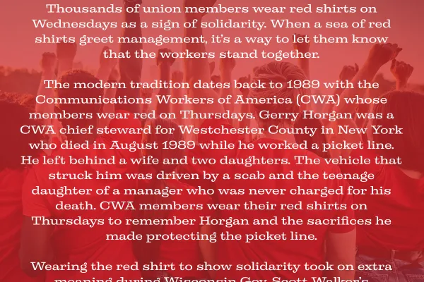 Red Shirt Wednesdays
