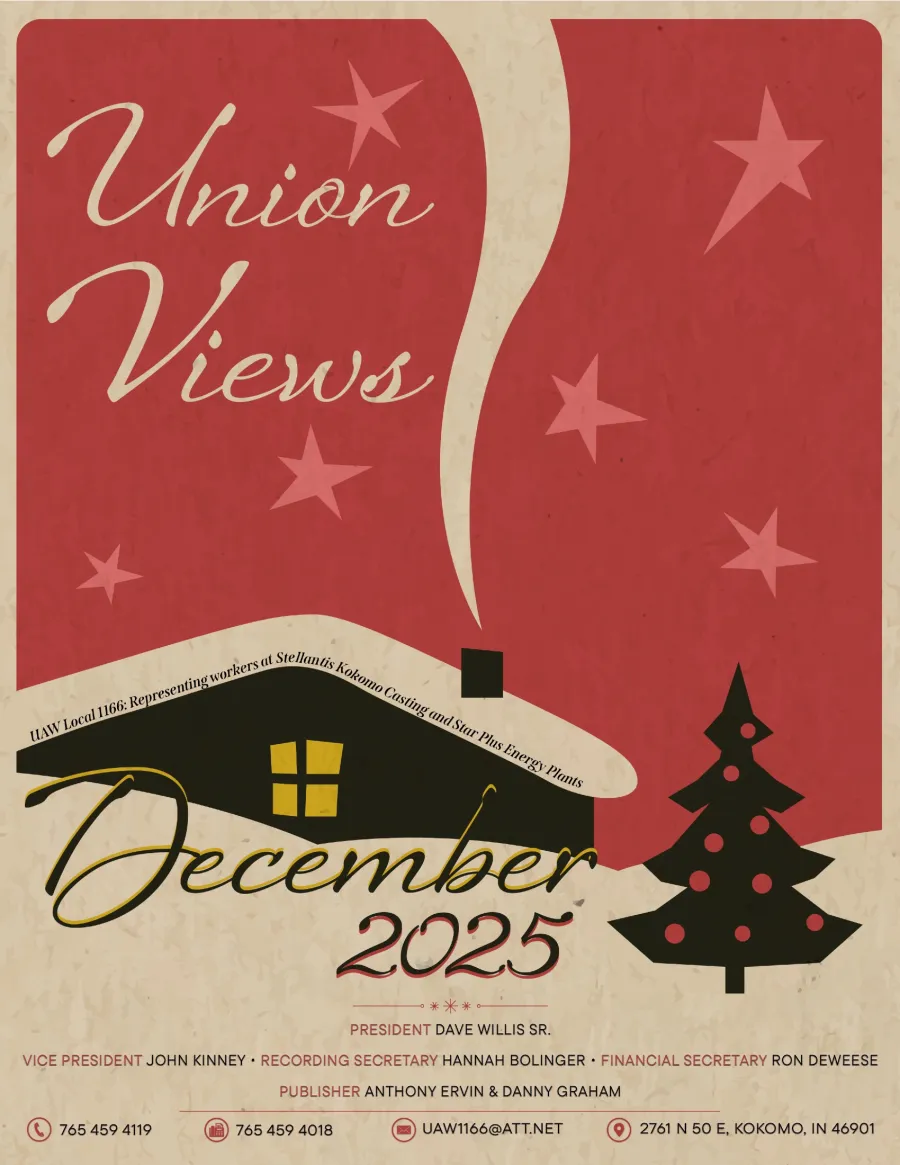 Red and white vintage Christmas magazine cover